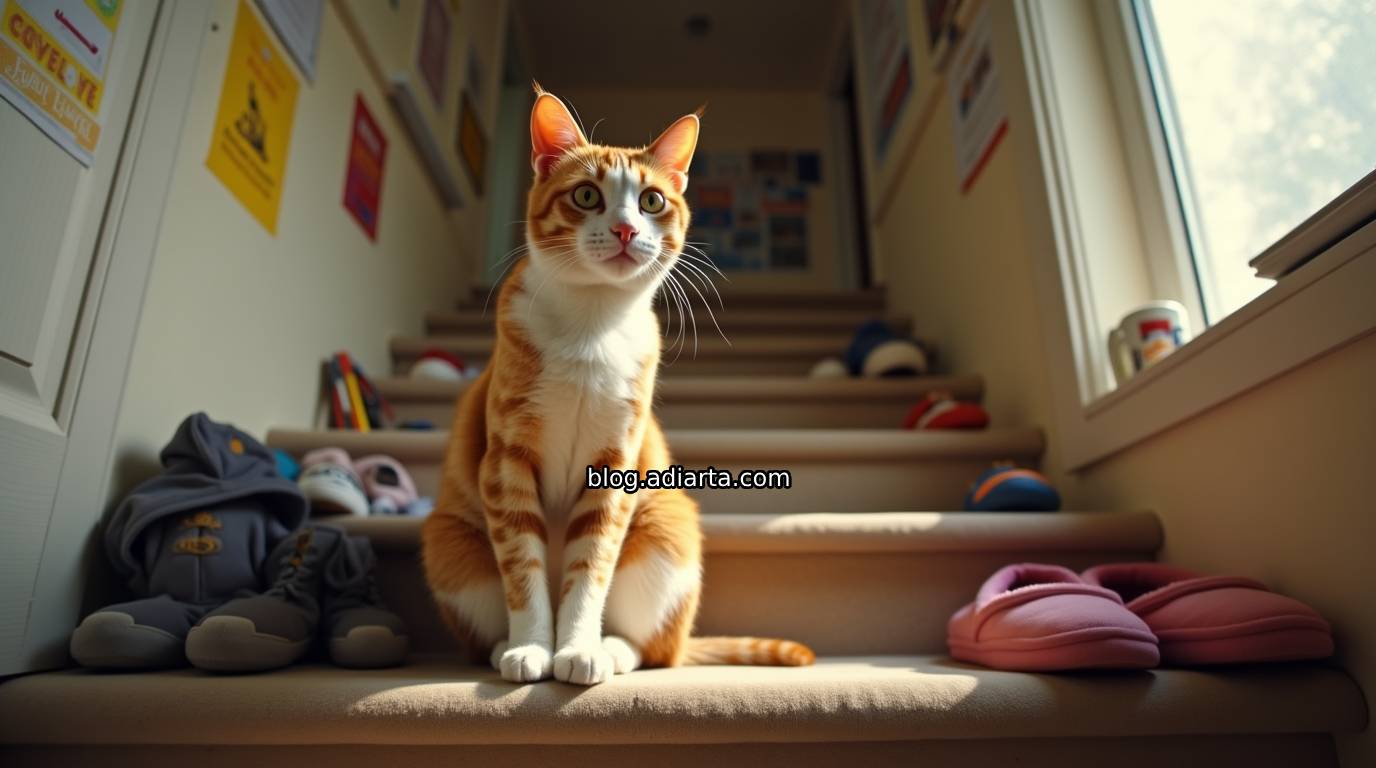🐾 Si Kucing Kos-Kosan: Penguasa Lantai Dua