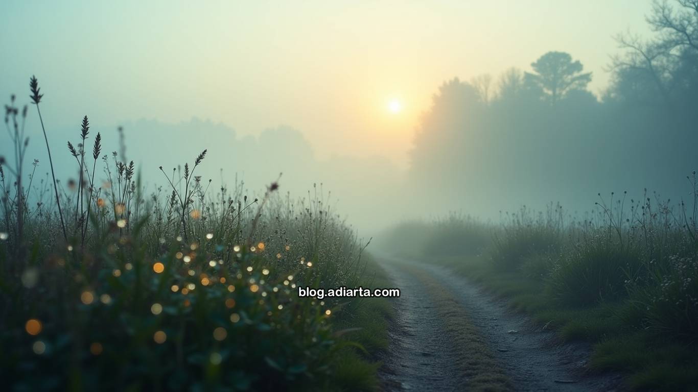 Embun Pagi dan Kabut Tebal: Keajaiban Alam yang Membelai Pagi